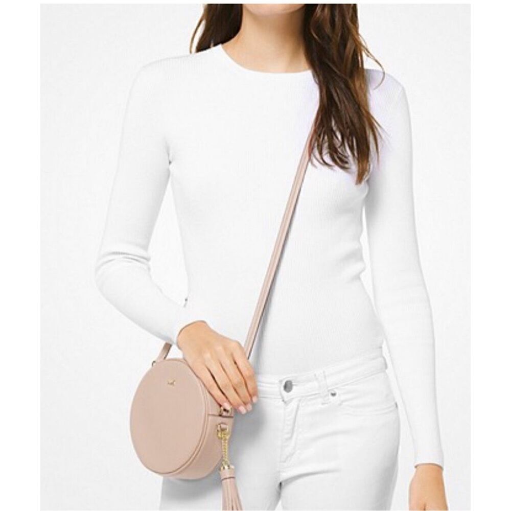Michael Kors Canteen Circle Crossbody Neutral
